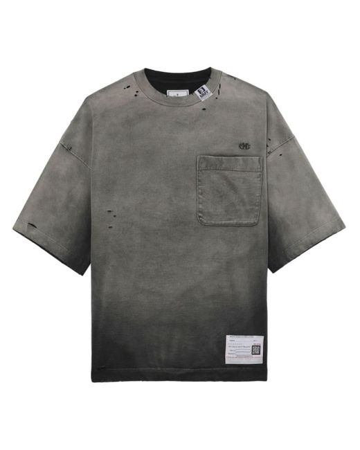 Maison Mihara Yasuhiro Gray Sun-faded Cotton T-shirt