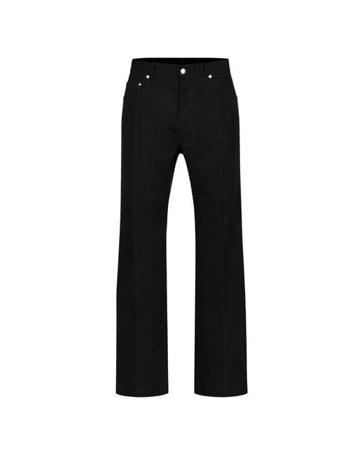 Rick Owens Black Five-Pocket Trousers for men