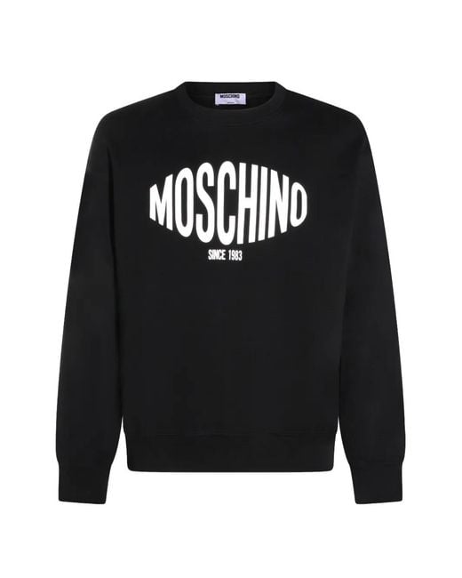 Moschino Black Logo Sweatshirt for men