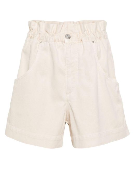 Isabel Marant Natural Titea Mini-Shorts