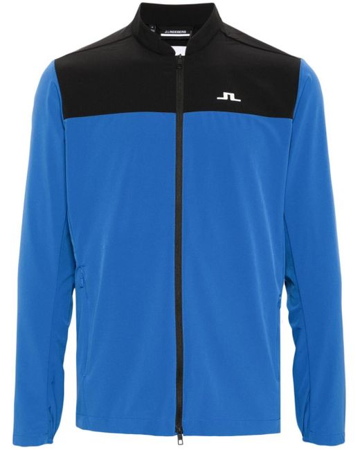 J.Lindeberg Blue Jeff Hybrid Colour-block Jacket for men
