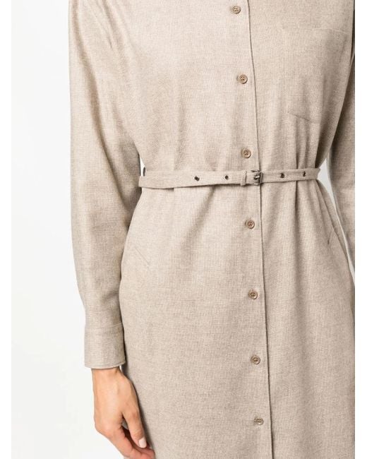 Aspesi Natural Button-Down Dress
