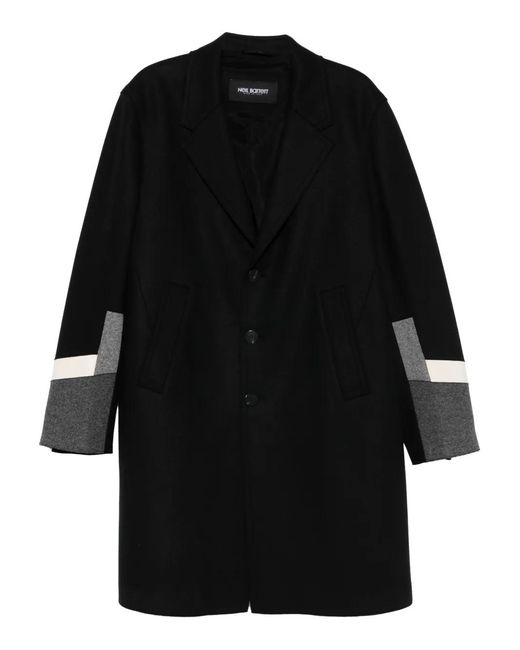Neil Barrett Black Single-Breasted Coat for men