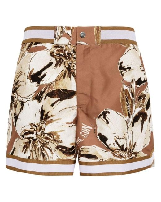 CHE Natural Hopper Floral-print Shorts for men