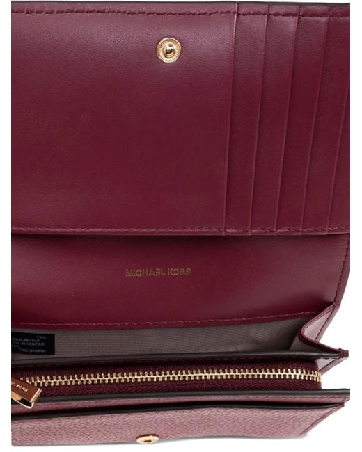 Cartera de piel Michael Kors de color Purple