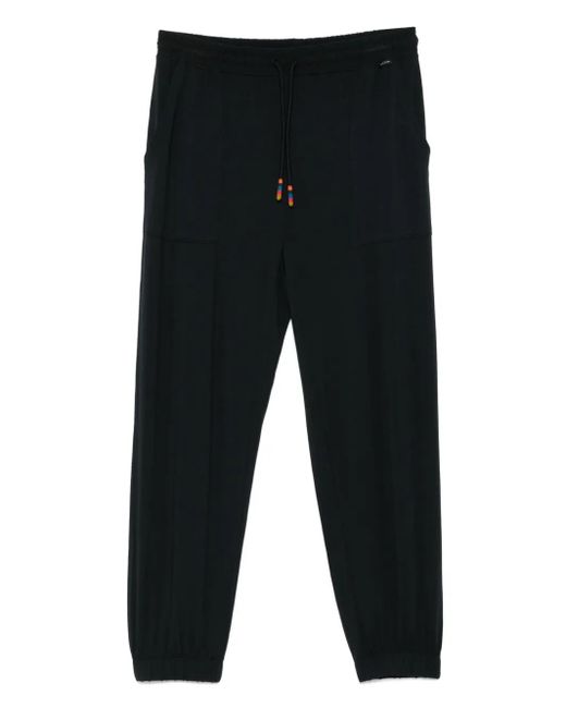 Paul Smith Black Logo Drawstring Trousers for men
