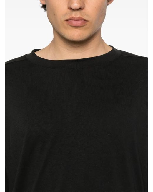 FREI-MUT Black Silk T-Shirt for men