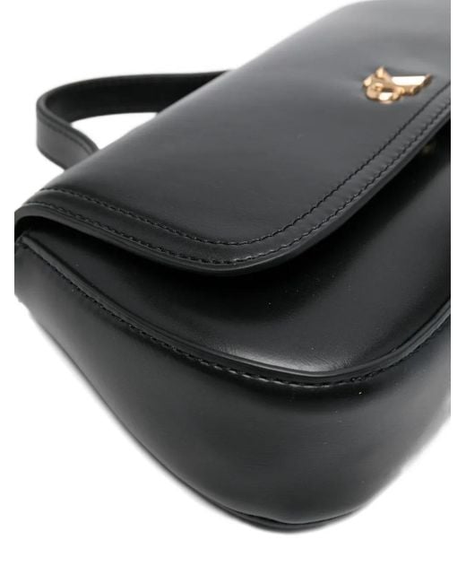 Calvin Klein Black Top Handle Chain Tote Bag