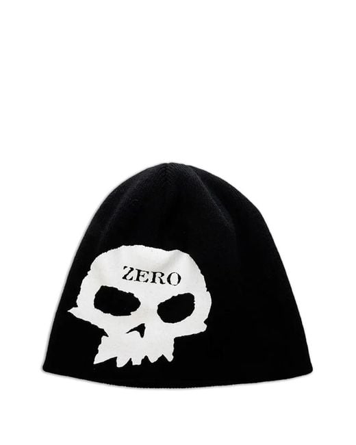 Pleasures Black Single Skull Beanie for men