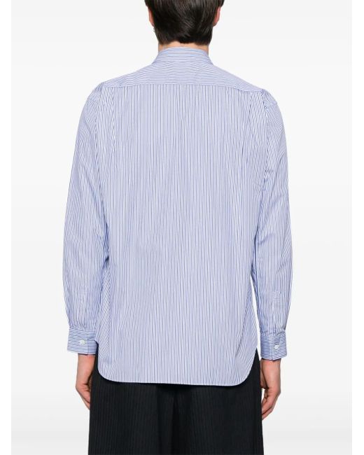 メンズ Comme des Garçons ストライプ シャツ Blue