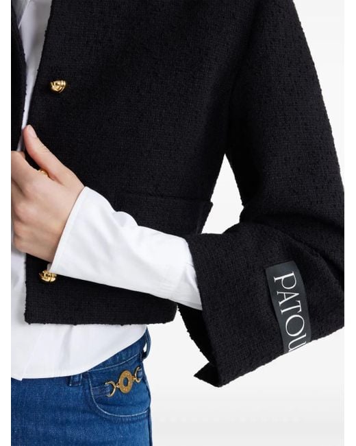 Patou Blue Cropped Sailor Jacket