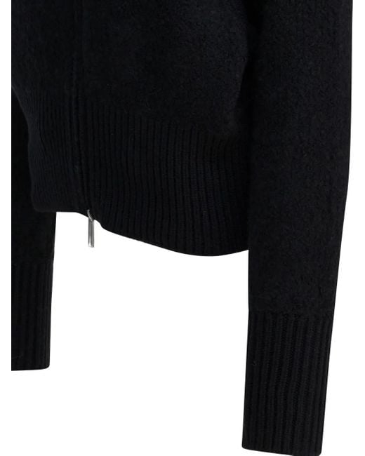 Sa Su Phi Black Zip-Fastening Cardigan