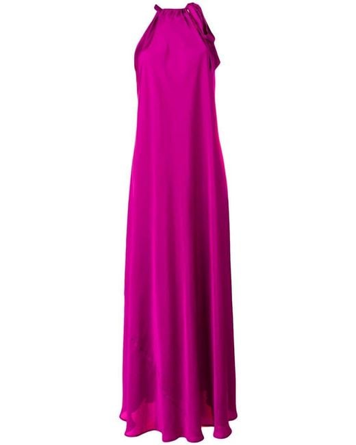 Essentiel Antwerp Pink Halterneck Drape Dress
