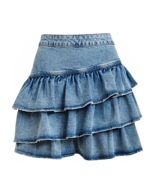 Essentiel Antwerp Blue Ja Ruffled Skirt