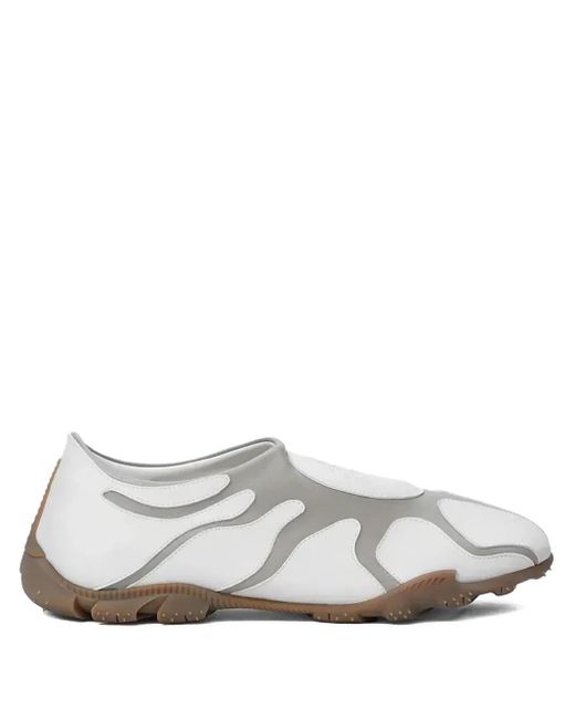 Zapatos slip-on con diseño asimétrico Rombaut de color White