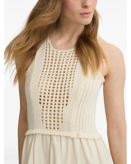 Liu Jo Natural Cotton Maxi Dress