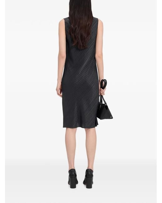 MM6 by Maison Margiela Black Jacquard Dress