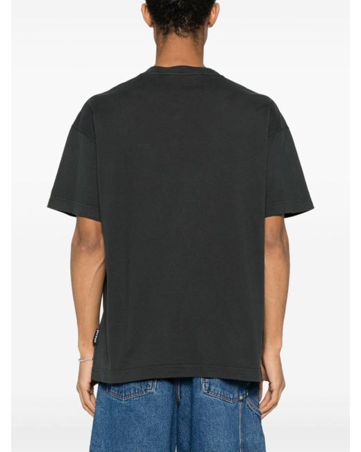 Palm Angels T-shirt Met Gewassen-effect in het Black voor heren