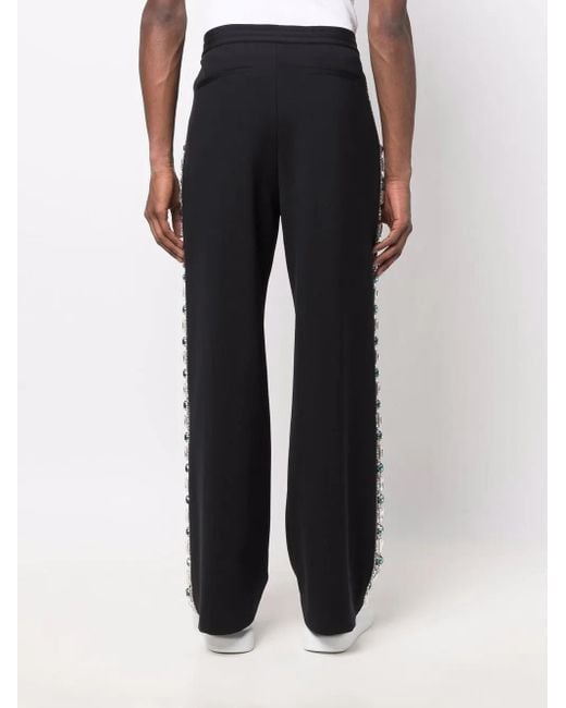 Balmain Blue Side-Detail Trousers for men