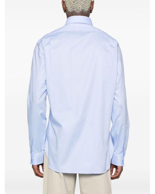 Polo Ralph Lauren Blue Polo-pony-embroidery Cotton Shirt for men