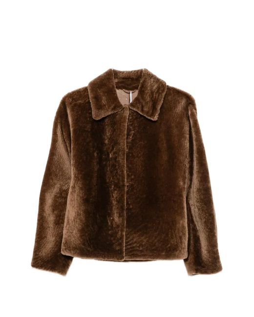 Manzoni 24 Brown Shearling Jacket