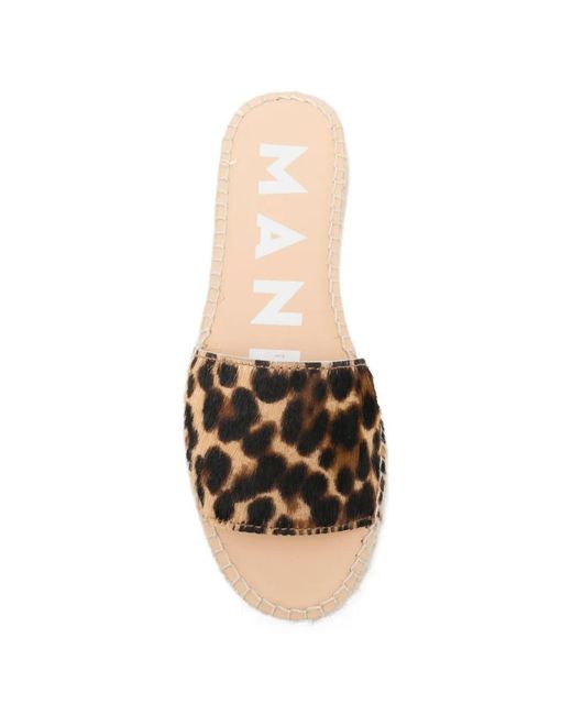 Espadrilles Leopardate di Manebí in Natural