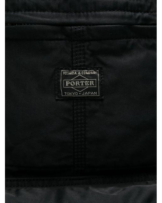 Porter-Yoshida and Co Black Zip-Up Backpack for men