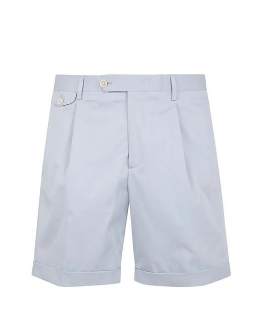 Lardini Blue Albin Pleated Shorts for men