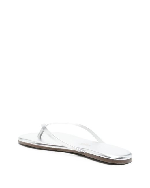 TKEES White Metallics Flip-Flops