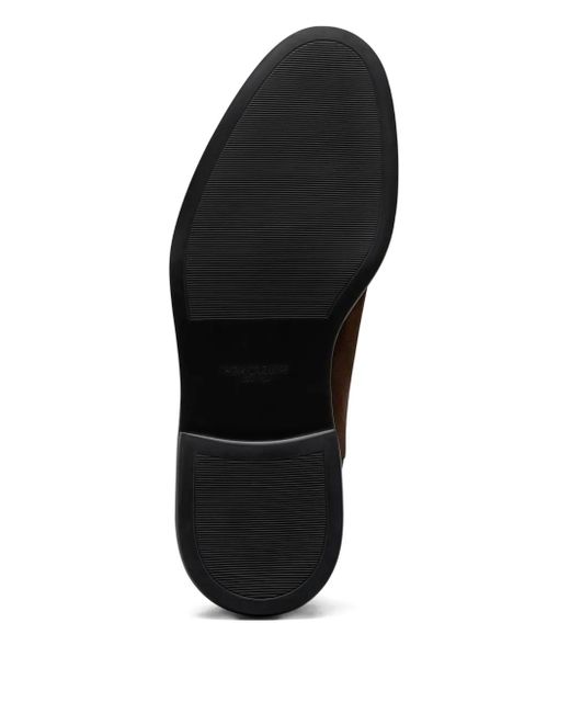 Thom Browne Brown Rwb-Stripe Suede Boots for men