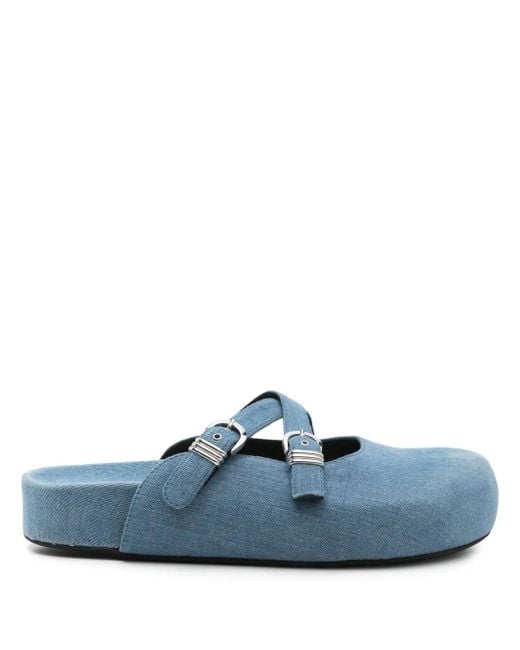 Vic Matié Blue Denim Mules