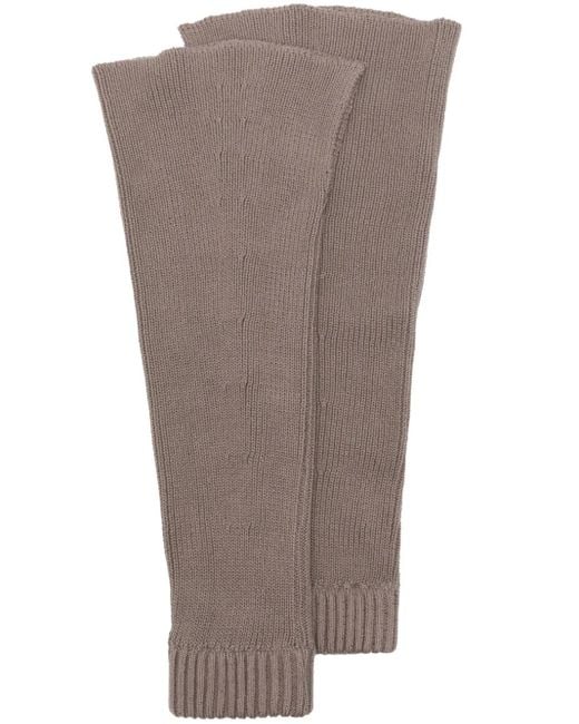 Our Legacy Brown Ribbed-Knit Gaiter
