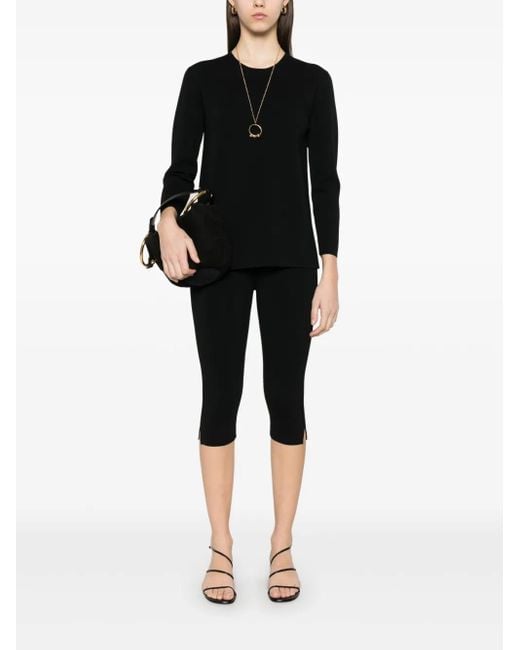 Totême Black Compact Knit