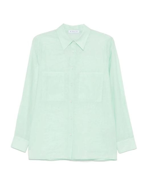 Manuel Ritz Green Sheer Shirt