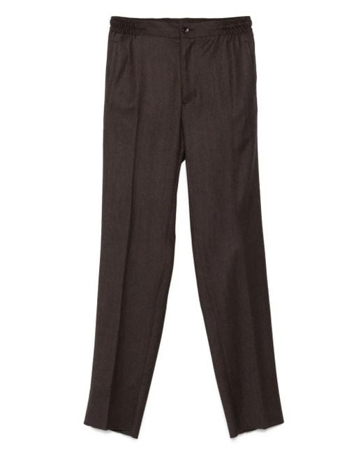 Pantalones con cinturilla elástica Kiton de hombre de color Gray