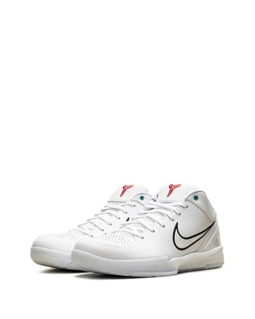 Nike White Zoom Kobe 4 Protro Sneakers for men