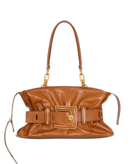 Balmain Brown Anthem Shoulder Bag