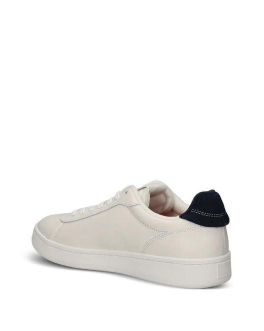 メンズ Tommy Hilfiger レザースニーカー White
