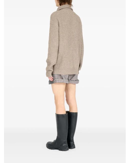 メンズ Maison Margiela ハーフジップ セーター Natural