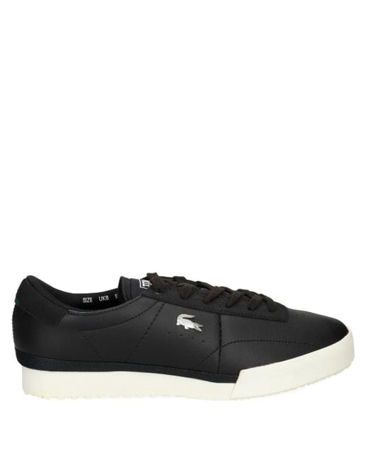 Lacoste Black Aura Leather Sneakers for men