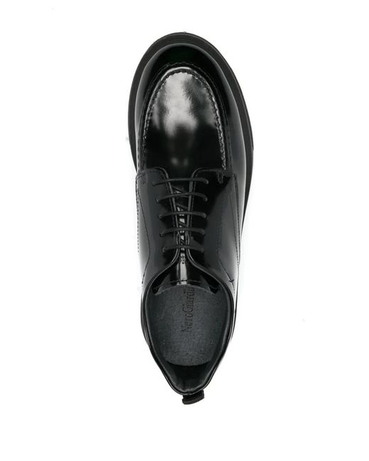 Nero Giardini Black College Leather Loafers
