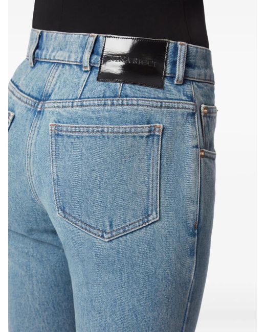 Nina Ricci Blue Straight-Leg Jeans