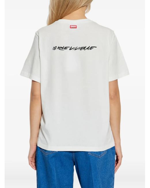 KENZO White Logo T-Shirt