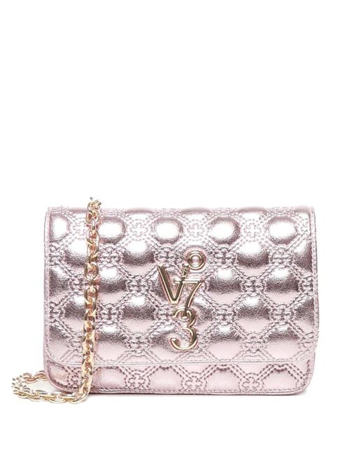 Borsa A Spalla Eva Trapuntata di V73 in Pink