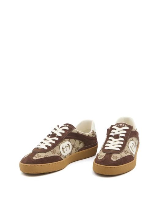 Zapatillas Interlocking G Gucci de hombre de color Brown