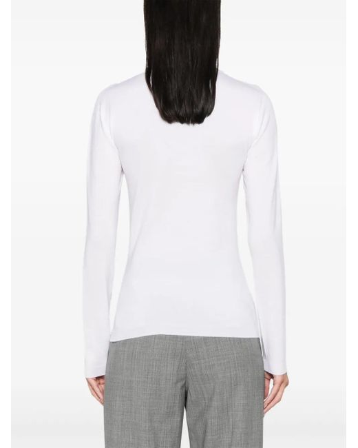 Fabiana Filippi White Fine-Knit Sweater