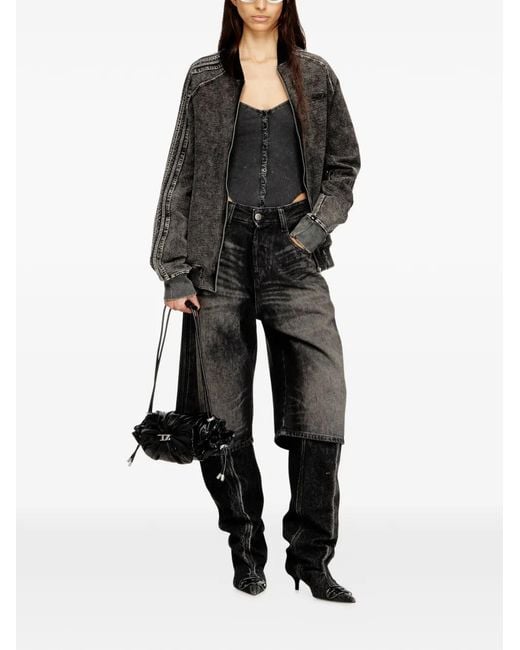 DIESEL Black D-Enim-M-Short-S Shorts