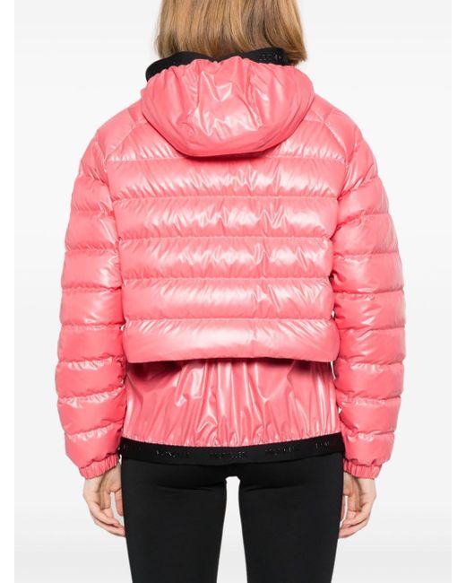 Moncler Pink Quilted Puffer Jacket