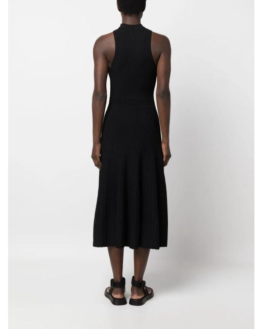 Jonathan Simkhai Black Marianne Tank Pleated Dress