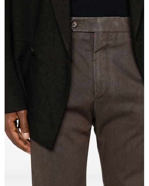 Berwich Gray Pantalon Chiaia À Plis for men